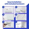SONGCHEER Wall Bracket for Eero Max 7 Aluminum Alloy Max 7 Wall Mount Sturdy and Durable Space Saving Wall Mount Holder Compatible with Max 7 Mesh WiFi Router (White-1Pack) view 3