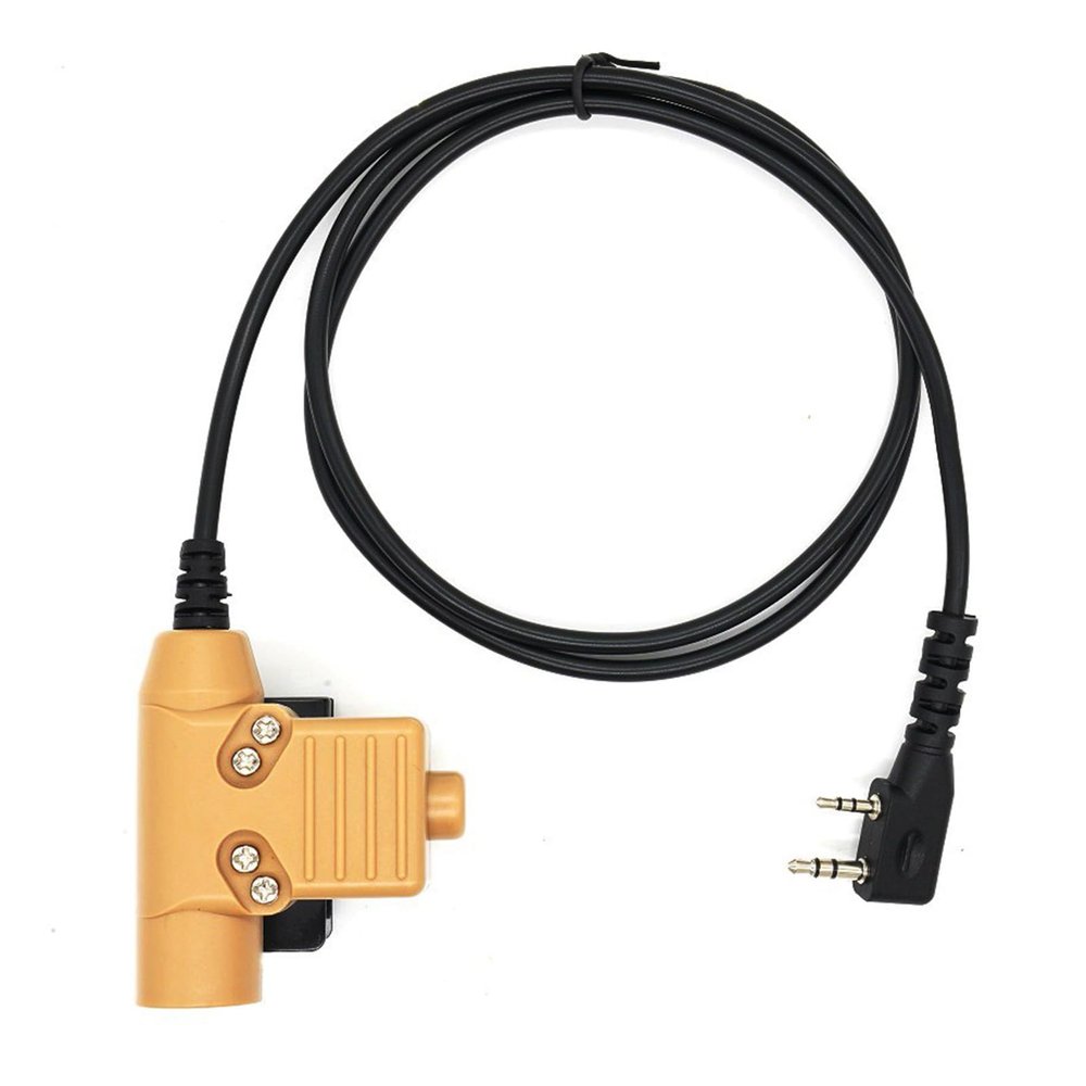 Miskall U94 PTT Adapter, with Back Clip Push to Talk Portable Radio Headset Adapter for Baofeng UV5R UV5RE UV5RA UV6R BF888S