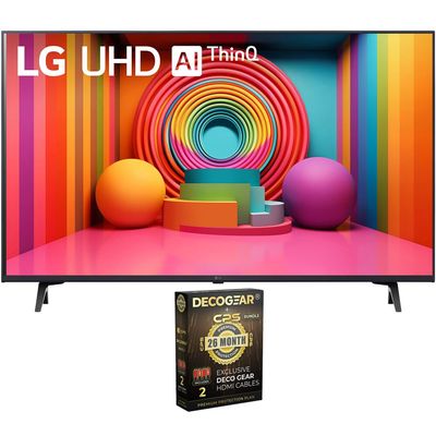 LG 43UT7590PUA 43-Inch UT75 Series LED Smart TV 4K (2024 Model) Bundle with 2 YR CPS Enhanced Protection Pack