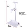 FESWERT Pc Tower Stand, Adjustable Height and Width Wall-Mountable Holds UP to 30kg,CPU Holder That Fits Most PC Or Computer Cases,360 Swivel,White,Black (Color : Black, Size : 58cm) view 2