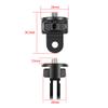 FEICHAO Upgraded Universal Camera Mount Adapter 360 Degree Swivel 1/4" Screw Converter CNC Aluminum Metal Compatible with GoPro, Pocket 2, X4/3 R Action Camera (Black) view 2