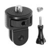 FEICHAO Upgraded Universal Camera Mount Adapter 360 Degree Swivel 1/4" Screw Converter CNC Aluminum Metal Compatible with GoPro, Pocket 2, X4/3 R Action Camera (Black) view 4