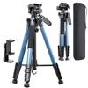 CAMBOFOTO 74"-Camera-Tripod, Navy Blue Professional Aluminum Heavy Duty Tripod Stand for Mirrorless Camera/DSLR/Cell Phone/Camcorder, with Holder and Travel Bag view 1