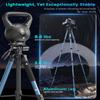CAMBOFOTO 74"-Camera-Tripod, Navy Blue Professional Aluminum Heavy Duty Tripod Stand for Mirrorless Camera/DSLR/Cell Phone/Camcorder, with Holder and Travel Bag view 2