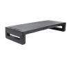 Miskall Monitor Stand Riser, Desktop Monitor Stand Riser with 8 in 1 Docking Station Phone Holder Drawer 25KG Bearing for Computer, Desktop, Laptop (Black) view 2