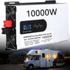 5000/6000/8000/10000/12000w Pure Sine Wave Power Inverter Car Adapter Dc 12/24/48/60 to Ac 110v/220v with Ac Outlets Dual Cooling Fans,10000w-24vto110V view 1