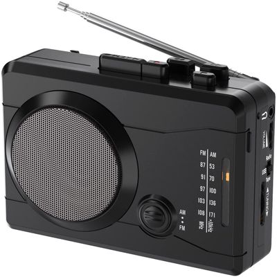 Cassette Player Recorder, Portable Retro Tape Player Audio Recording, AM/FM Radio, Tape to MP3 Converter, Built-in External Speaker,Suitable for Leisure Sports,Entertainment,Everyday Recording(Black)
