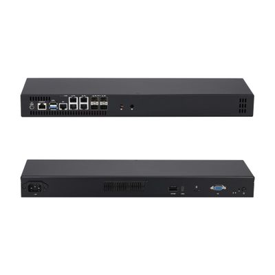 Qotom Atom C3758 Processor 8 Cores 2.2 GHz 16GB RAM 512GB SSD 4X 10G SFP+ 5X i226V B3 2.5G LAN LAN Q20332G9 1U Rack