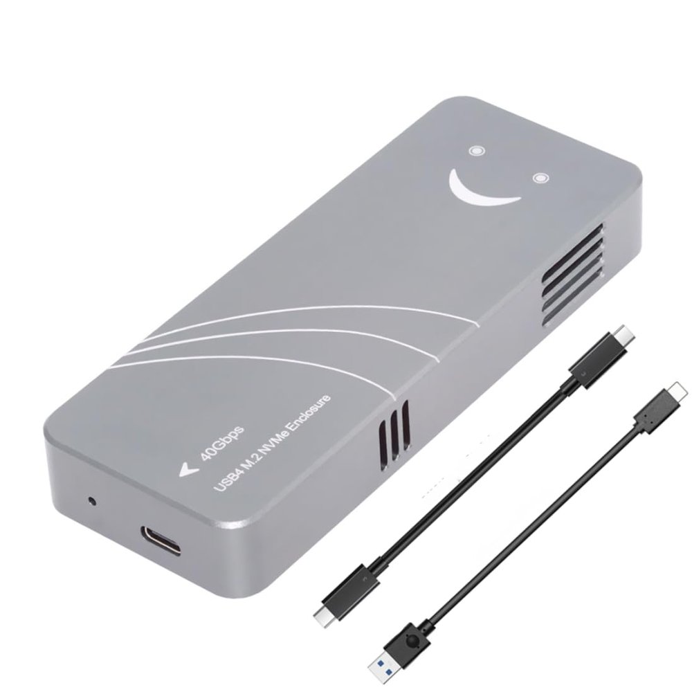 ChenYang M.2 NVME SSD Enclosure Adapter,USB C 4.0 40Gbps  USB 3.2 Gen 2 20Gbps to NVME SSD Disk External Enclosure with ASM2464 Chipset