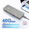 ChenYang M.2 NVME SSD Enclosure Adapter,USB C 4.0 40Gbps  USB 3.2 Gen 2 20Gbps to NVME SSD Disk External Enclosure with ASM2464 Chipset view 2