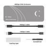 ChenYang M.2 NVME SSD Enclosure Adapter,USB C 4.0 40Gbps  USB 3.2 Gen 2 20Gbps to NVME SSD Disk External Enclosure with ASM2464 Chipset view 4