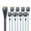 10Gtek SlimSAS 8i to 8xSATA Cable, SFF-8654 Host/RAID to SATA Target, Suitable for Servers, Hard Drives, Computers, and Hosts, 1m(3.3ft) view 1