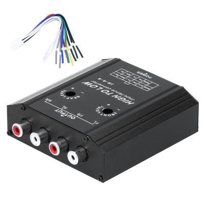 Zohisin High And Low Adapter Speaker 15144 12v 4 Channel Impedance Converter High To Low Line Car Stereo Radio Speaker Frequency