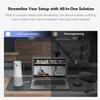 NUROUM C20(2nd Gen) HD Conference Webcam, 1080P Video Conferencing Camera with Microphone and Speaker, All in One Computer Camera for Desktop, 13ft Voice Pickup, AI Noise-Cancellation, USB Plug&Play view 3