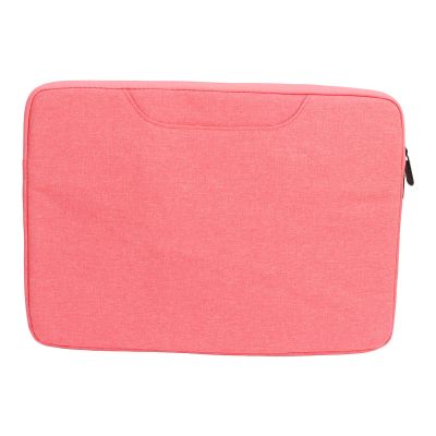 15.4 inch Laptop Sleeve Bag, Laptop Hand Case Bag with Metal Zipper Large Capacity Laptop Case Protective Laptop Sleeve Case for Lenovo for HP for Dell (pink)
