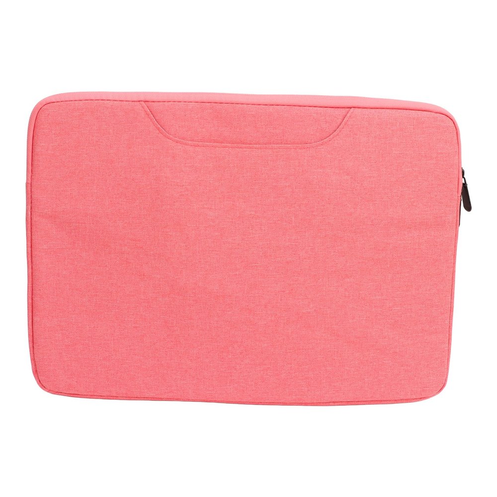 15.4 inch Laptop Sleeve Bag, Laptop Hand Case Bag with Metal Zipper Large Capacity Laptop Case Protective Laptop Sleeve Case for Lenovo for HP for Dell (pink)
