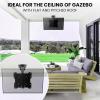 THEGA Ceiling TV Mount Stand - Tv Wall Mount, Flip Down Height Adjustable Pitched Roof TV Mount, Fits Screens 13"" to 37"", Weight Capacity of Up to 20 Kg/44 Pounds, Easy to Install view 4