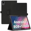 AIJAKO Tablet Case for UMIDIGI G5 Tab Unlocked Android 13 Tablet 10.1 inch, Premium PU Leather Folio Folding Stand Protective Case Cover with Hand Strap Magnet for UMIDIGI G5 Tab, Black, G5TabFG view 1