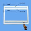 for Sannuo K101 Screen Replacement for Sannuo K101 10.1" Touch Screen Digitizer Replacement Glass Tablet Panel (White with Middle Hole) view 2