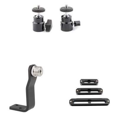 CAMVATE 360 Degree Swivel 1/4"-20 Mini Ball Head + 5/8'' Male to 1/4'' Female + NATO Rail Quick Release Bar