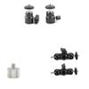 CAMVATE 360 Degree Swivel 1/4"-20 Mini Ball Head + Universal Magic Arm + 1/4"-20 Male to 5/8"-27 Female view 1