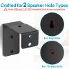 Speaker Stands Pair for Vizio Speaker Stands with Speaker Wall Mount and Soundbar Mount - Surround Sound Floor Speaker Stand Height Adjustable for Vizio Rear Speaker Stands of Keyhole or Thread Hole view 4