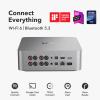 WiiM Ultra Music Streamer & Digital Preamp | 3.5" Touchscreen, Compatible with Google Cast & Alexa, Stream Spotify, Amazon Music, Tidal & More | HDMI ARC, Phono Input & Headphone Output | Silver view 2