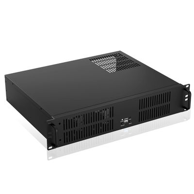 2U Micro ATX Compact Rackmount 3 x 3.5-inch HDD and 1 x 2.5-inch SSD, Chassis Support ATX PS2 PSU, USB