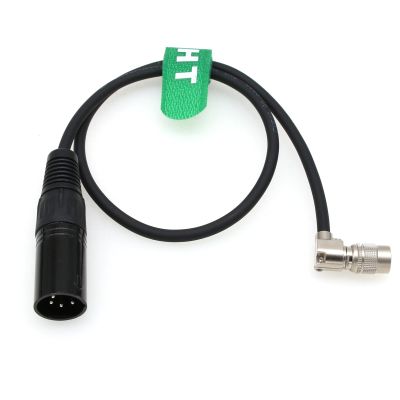 HangTon Audio Recorder Mixer XLR Power Cable for Zaxcom Zoom F8 Sound Devices MixPre 788T 664 702, Hirose 4 Pin Right Angle 90degree, High Flexible 1m