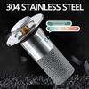 Drain Filter,Odor Isolation Drain Filter,Popup DrainFilter,Hair Catcher Shower Drain Floor Sink Strainer Filter Mesh,Easy Sink Plugs Set with Removable Stainless Stee (2) view 3