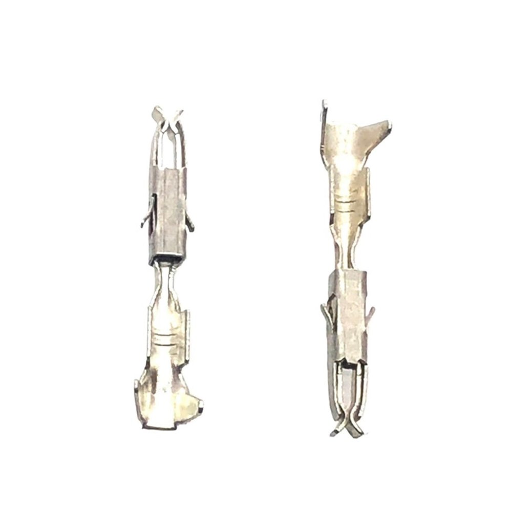 ImBros 50/100/200 Pcs Male Female Wire Crimp Terminal Pins DJ623-E1.5A DJ615B-1.5 * 0.8A Repair Auto Spade Connector 964269-2 964274-2 (Color : Female, Size : 50 pcs)