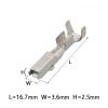 ImBros 50/100/200 Pcs Brass Pre-Tin Plated Crimp Terminals Splice Pins DJ611F-1.8A DJ621F-1.8A Male Female Connectors 171662-1 171661-1 (Color : Follow me cheaper-01, Size : 50 pcs) view 2