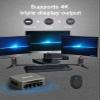 qikemall Mini PC for Windows 11 Core I5-1340P,Mini Computer 256G NVME SSD 8GB DDR5 RAM, Portable Computer HDMI DP WI-FI 6 2.5Gbe LAN Cheap Computer view 4