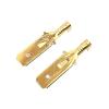 ImBros 20/50/100 Pcs Brass Tinned 6.3 MM Female Male Spade Crimp Terminal Brass Wire Connector DJ623-E6.3A DJ623-E6.3B DJ623-E6.3C H62 (Color : Male, Size : 200 pcs) view 2