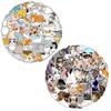 100 Pcs Waterproof Cute Cat Stickers for Water Bottles, Kawaii Stickers Pack Set Funny Cat for Laptop Guitar Luggage Vinyl or Adults Girls Teens Kids Toddlers Stickcat-C