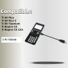 QHBAMD 3 Pack Cable Charger Compatible for Texas Instruments TI-84 Plus CE/C Silver Edition, TI Nspire CX/CX CAS Graphing Calculator, Replacement Charging Cable 5ft/1.5M view 2