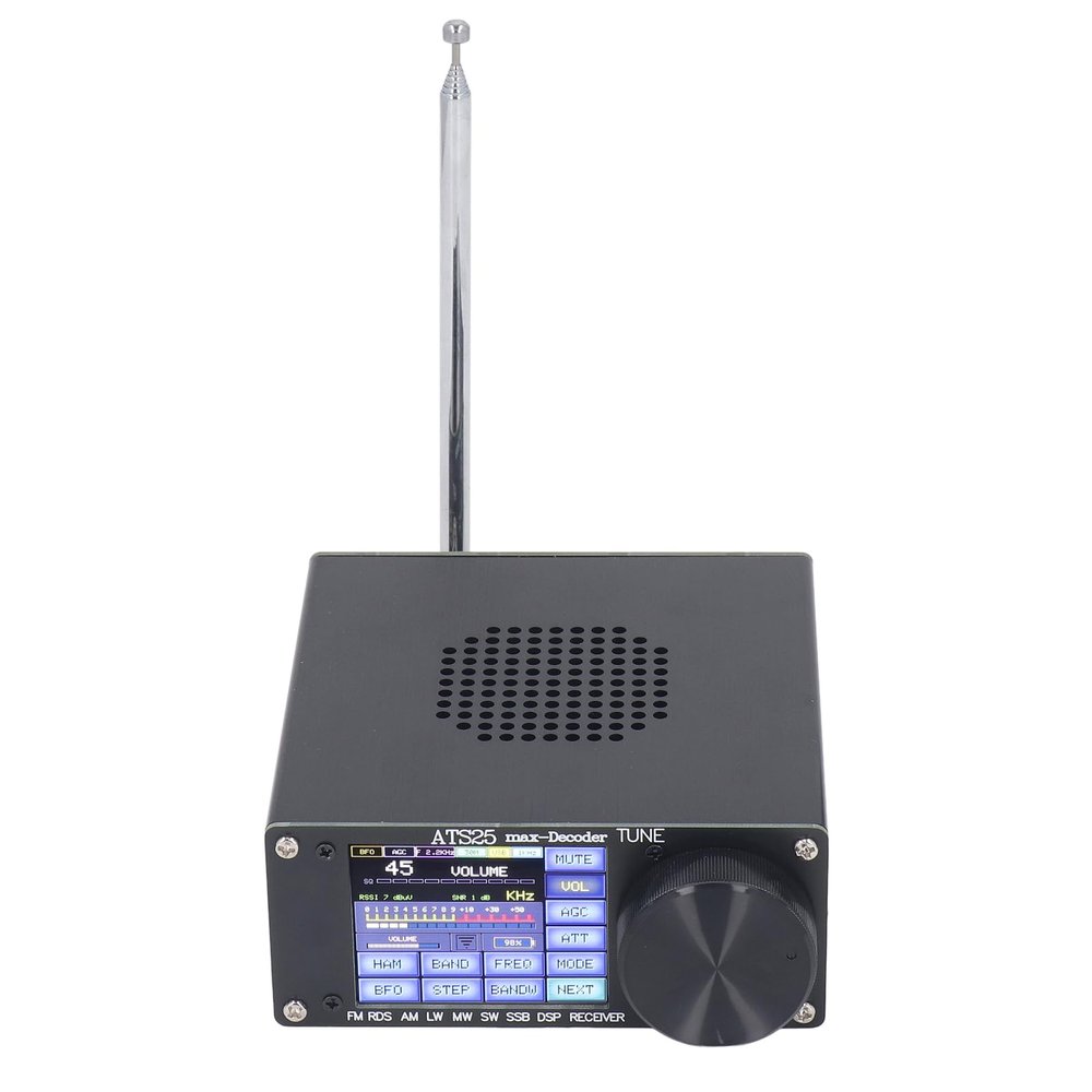 Full Band DSP Receiver, 2.4in Radio Receiver with, Rechargeable DSP Decoder, Aluminum Alloy Shell, Full Band AM, Shortwave Radios