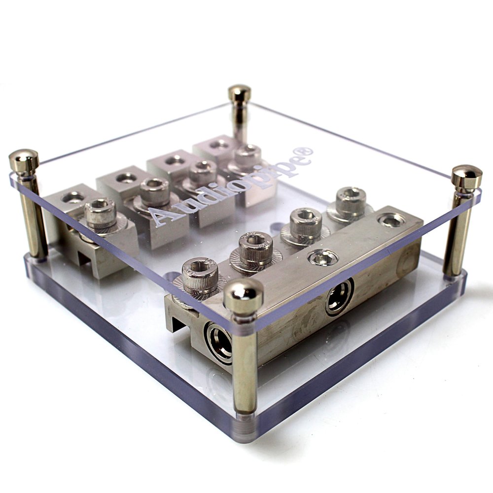 Audiopipe CQ304404ANL 4-way Positive Distribution Block