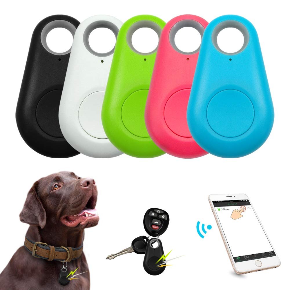BAYAJIAZ Smart Key Finder Locator Wireless Anti Lost Alarm Sensor Device for Kids Car Wallet Pets Luggage Phone Selfie Shutter Alarm Reminder APP Control (5pcs), As shown in the figure