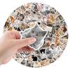 100 Pcs Waterproof Cute Cat Stickers for Water Bottles, Kawaii Stickers Pack Set Funny Cat Stickers for Laptop Guitar Luggage Vinyl Stickers for Adults Girls Teens Kids Toddlers view 2