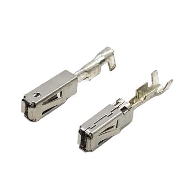 ImBros 20/50/100 Pcs Automotive Wire Crimping Terminal DJ627B-2.8A DJ627B-2.8B Metal Splice 2.8MM Female Pins Contacts Fit Compatible Tyco Connector 1-968849-1 (Color : DJ627B-2.8, Size : 20 Pcs)