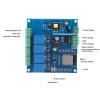Development Board 4 Way Relay Module Programmable Resettable Development Board - Module view 3