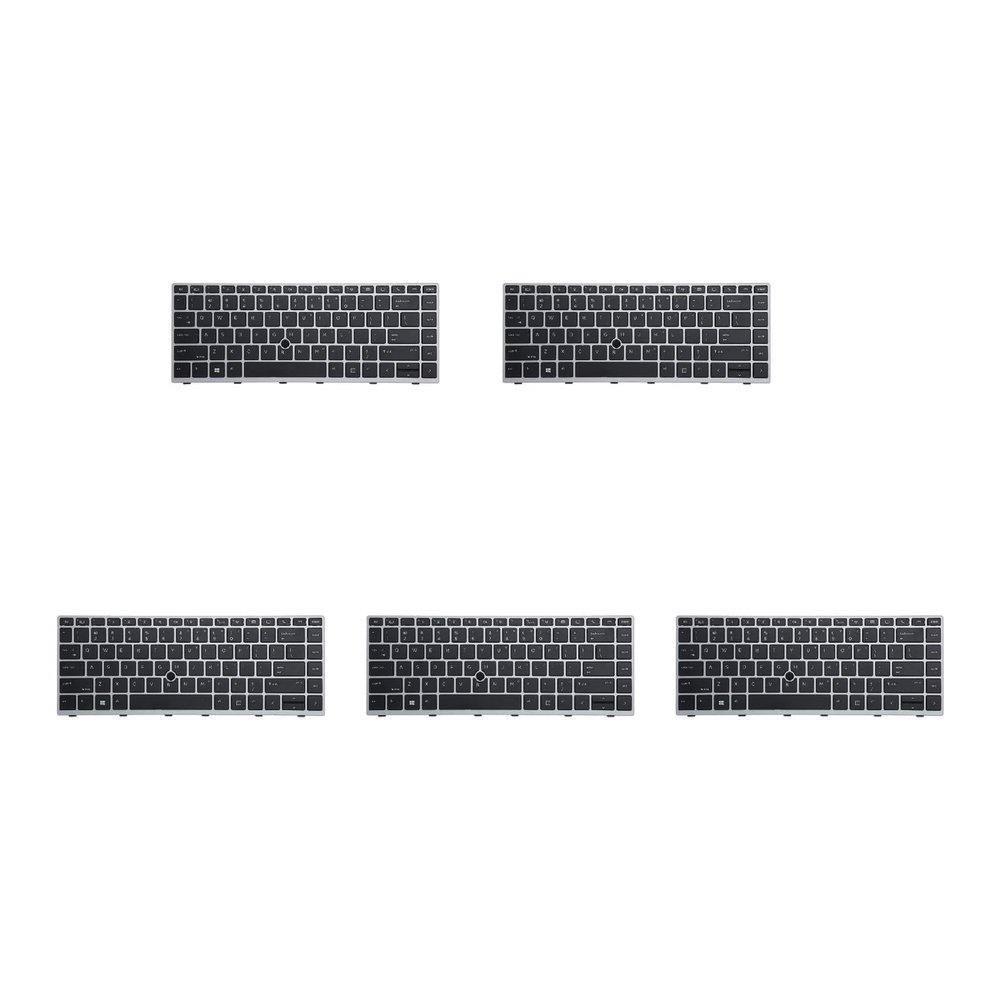 BEIYINAI US Laptop Keyboards for for EliteBook 840 G5 846 G5 745 G5 Keyboard New Replacement Test No Pointing Keyboard Keyboard for Elitebooks 730 G5 735 836 840 English Laptops Keyboards