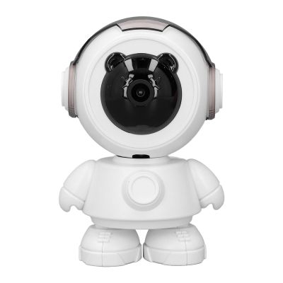 Asixxsix Robot Security Camera, 1080P Auto Tracking Pan 355 Tilt 45 Indoor Home Security Camera App Control Surveillance Camera with Motion Detection, Night Vision and 2 Way