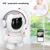 Asixxsix Robot Security Camera, 1080P Auto Tracking Pan 355 Tilt 45 Indoor Home Security Camera App Control Surveillance Camera with Motion Detection, Night Vision and 2 Way view 2