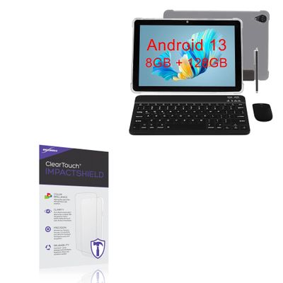 BoxWave Screen Protector Compatible with CONSUNG N101B Tablet (10 in) - ClearTouch ImpactShield (2-Pack), Impenetrable Screen Protector Flexible Film