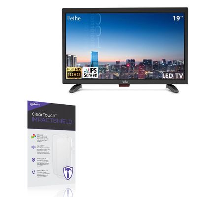 BoxWave Screen Protector Compatible with Feihe Widescreen TV (19 in) - ClearTouch ImpactShield (2-Pack), Impenetrable Screen Protector Flexible Film