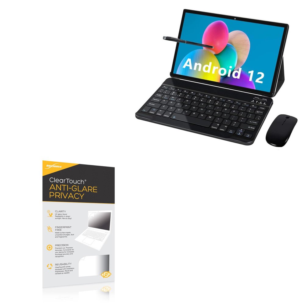 BoxWave Screen Protector Compatible with GOODTEL G10 Android Tablet (10 in) - ClearTouch Anti-Glare Privacy (2-Pack), Privacy Screen Protector Flexible Film Anti-Glare