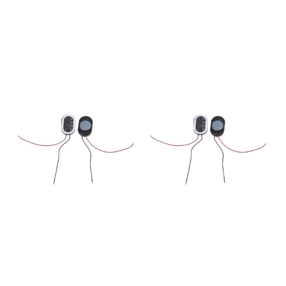2Pcs/Set Notebook Speaker 2415 Oval Loudspeaker 8 1W Black Speaker 2.2 KHz Frequency Response Speaker for Tablet Computer