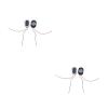 2Pcs/Set Notebook Speaker 2415 Oval Loudspeaker 8 1W Black Speaker 2.2 KHz Frequency Response Speaker for Tablet Computer view 3